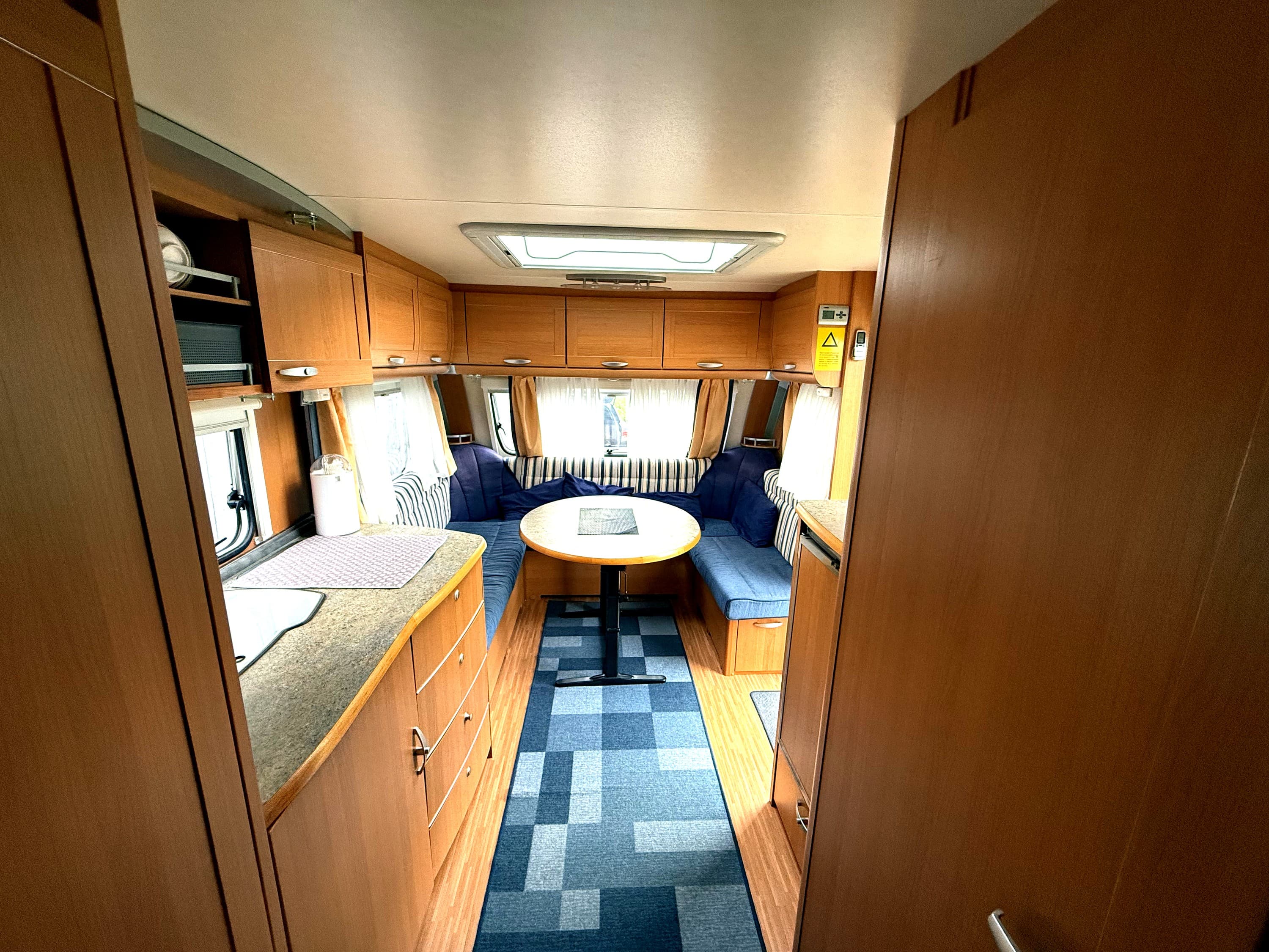 Interiör, husvagn uthyres Luleå Norrbotten